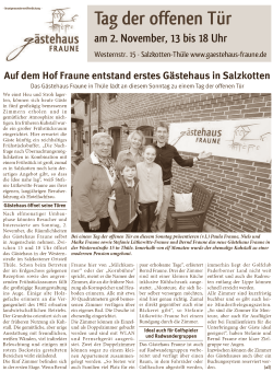 Neue Regionale am 02.11.2014