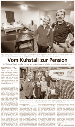 Westfälisches Volksblatt am 18.10.2014